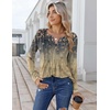 Zeagoo Womens Long Sleeve Tops 2026 V Neck Pleated Shirts Dressy Casual Tunic Blouses Loose Fit Fall Fashion Clothes(Cx311)