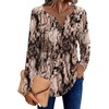 Zeagoo Womens Long Sleeve Tops 2026 V Neck Pleated Shirts Dressy Casual Tunic Blouses Loose Fit Fall Fashion Clothes(Cx366)