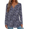 Zeagoo Womens Long Sleeve Tops 2026 V Neck Pleated Shirts Dressy Casual Tunic Blouses Loose Fit Fall Fashion Clothes(Mz473)