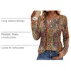 Zeagoo Womens Long Sleeve Tops 2026 V Neck Pleated Shirts Dressy Casual Tunic Blouses Loose Fit Fall Fashion Clothes(Mz721)
