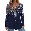 Zeagoo Womens Long Sleeve Tops 2026 V Neck Pleated Shirts Dressy Casual Tunic Blouses Loose Fit Fall Fashion Clothes(Sf103)