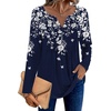 Zeagoo Womens Long Sleeve Tops 2026 V Neck Pleated Shirts Dressy Casual Tunic Blouses Loose Fit Fall Fashion Clothes(Sf103)