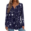 Zeagoo Womens Long Sleeve Tops 2026 V Neck Pleated Shirts Dressy Casual Tunic Blouses Loose Fit Fall Fashion Clothes(Sf180)