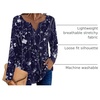 Zeagoo Womens Long Sleeve Tops 2026 V Neck Pleated Shirts Dressy Casual Tunic Blouses Loose Fit Fall Fashion Clothes(Sf180)