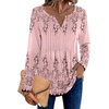 Zeagoo Womens Long Sleeve Tops 2026 V Neck Pleated Shirts Dressy Casual Tunic Blouses Loose Fit Fall Fashion Clothes(Sf190)