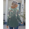 Zeagoo Womens Long Sleeve Tops 2026 V Neck Pleated Shirts Dressy Casual Tunic Blouses Loose Fit Fall Fashion Clothes(Wf71)