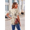 Zeagoo Womens Summer Tops 2026 Puff Short Sleeve Shirts V Neck Tunic blouse(A-pa275)