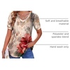 Zeagoo Womens Summer Tops 2026 Puff Short Sleeve Shirts V Neck Tunic blouse(A-pa275)