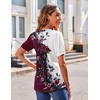 Zeagoo Womens Summer Tops 2026 Puff Short Sleeve Shirts V Neck Tunic blouse(Bf183)