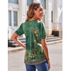 Zeagoo Womens Summer Tops 2026 Puff Short Sleeve Shirts V Neck Tunic blouse(Pa171)