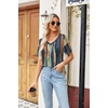 Zeagoo Womens Summer Tops Short Sleeve Work Casual Shirts Trendy V Neck Tee(Cx289)