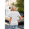 Zeagoo Womens Summer Tops Short Sleeve Work Casual Shirts Trendy V Neck Tee(Jh592)