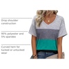 Zeagoo Womens Summer Tops Short Sleeve Work Casual Shirts Trendy V Neck Tee(Jh595)