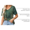 Zeagoo Womens Summer Tops Short Sleeve Work Casual Shirts Trendy V Neck Tee(Pa171)
