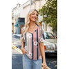 Zeagoo Womens Summer Tops Short Sleeve Work Casual Shirts Trendy V Neck Tee(Sf189)