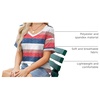 Zeagoo Womens Summer Tops Short Sleeve Work Casual Shirts Trendy V Neck Tee(Tw670)
