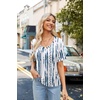 Zeagoo Womens Summer Tops Short Sleeve Work Casual Shirts Trendy V Neck Tee(Zr229)