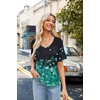 Zeagoo Womens Summer Tops Short Sleeve Work Casual Shirts Trendy V Neck Tee(Zw694)