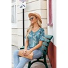 Zeagoo Womens Summer Tops Short Sleeve Work Casual Shirts Trendy V Neck Tee(Zw89)