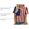 Zeagoo Womens Summer Tops V Neck Short Sleeve Shirts Dressy Casual Blouse(Gq38)