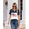 Zeagoo Womens Summer Tops V Neck Short Sleeve Shirts Dressy Casual Blouse(Gq39)