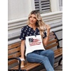 Zeagoo Womens Summer Tops V Neck Short Sleeve Shirts Dressy Casual Blouse(Gq39)