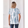 Zeagoo Womens Summer Tops V Neck Short Sleeve Shirts Dressy Casual Blouse(Zr229)