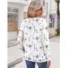 Zeagoo Womens Tops 2025 Long Sleeve Shirts for Fall Round Neck Blouses Floral Tunic Tops with Buttons Decor(Floral-112)