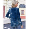 Zeagoo Womens Tops Long Sleeve Shirts Boho Tops for Women 2026 Fall Blouses Ladies Sweatshirts Spring Fashion Clothing(A01-blue Print)