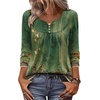 Zeagoo Womens Tops Long Sleeve Shirts Boho Tops for Women 2026 Fall Blouses Ladies Sweatshirts Spring Fashion Clothing(A01-green Print)