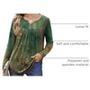 Zeagoo Womens Tops Long Sleeve Shirts Boho Tops for Women 2026 Fall Blouses Ladies Sweatshirts Spring Fashion Clothing(A01-green Print)