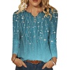 Zeagoo Womens Tops Long Sleeve Shirts Boho Tops for Women 2026 Fall Blouses Ladies Sweatshirts Spring Fashion Clothing(Blue Green Leaf)