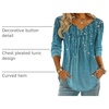 Zeagoo Womens Tops Long Sleeve Shirts Boho Tops for Women 2026 Fall Blouses Ladies Sweatshirts Spring Fashion Clothing(Blue Green Leaf)