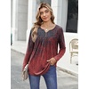 Zeagoo Womens Tops Long Sleeve Shirts Boho Tops for Women 2026 Fall Blouses Ladies Sweatshirts Spring Fashion Clothing(Gradient Ethnic Style)