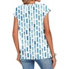 Zeagoo Womens Tops Summer Casual Cap Sleeve Tshirts Shirts Business Blouses(Blue and White)