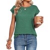 Zeagoo Womens Tops Summer Casual Cap Sleeve Tshirts Shirts Business Blouses(Forest Green)