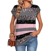 Zeagoo Womens Tops Summer Casual Cap Sleeve Tshirts Shirts Business Blouses(Pink Camo)