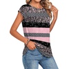 Zeagoo Womens Tops Summer Casual Cap Sleeve Tshirts Shirts Business Blouses(Pink Camo)