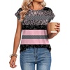 Zeagoo Womens Tops Summer Casual Cap Sleeve Tshirts Shirts Business Blouses(Pink Camo)