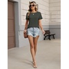 Zeagoo Womens Tshirt Short Sleeve Summer Tops Crewneck Casual Basic Tee Shirts Spring Clothes Trendy Outfit(Army Green)