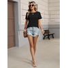 Zeagoo Womens Tshirt Short Sleeve Summer Tops Crewneck Casual Basic Tee Shirts Spring Clothes Trendy Outfit(Black)