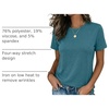 Zeagoo Womens Tshirt Short Sleeve Summer Tops Crewneck Casual Basic Tee Shirts Spring Clothes Trendy Outfit(Peacock Blue)