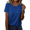 Zeagoo Womens Tshirt Short Sleeve Summer Tops Crewneck Casual Basic Tee Shirts Spring Clothes Trendy Outfit(Z Abstract Blue 319)