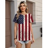 Zeagoo Womens Tshirt Short Sleeve Summer Tops Crewneck Casual Basic Tee Shirts Spring Clothes Trendy Outfit(Z Flag 38)