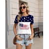 Zeagoo Womens Tshirt Short Sleeve Summer Tops Crewneck Casual Basic Tee Shirts Spring Clothes Trendy Outfit(Z Flag White 39)
