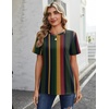 Zeagoo Womens Tshirt Short Sleeve Summer Tops Crewneck Casual Basic Tee Shirts Spring Clothes Trendy Outfit(Z Striped Multicolor 275)