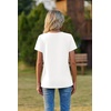 Zeagoo Womens V-Neck Tops Summer Casual Short Sleeve Tshirts S-3XL(A-white)