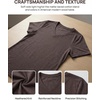 Zeagoo Womens V-Neck Tops Summer Casual Short Sleeve Tshirts S-3XL(Z-brown)
