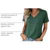 Zeagoo Womens V-Neck Tops Summer Casual Short Sleeve Tshirts S-3XL(Z-green)