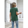 Zeagoo Womens V-Neck Tops Summer Casual Short Sleeve Tshirts S-3XL(Z-green)